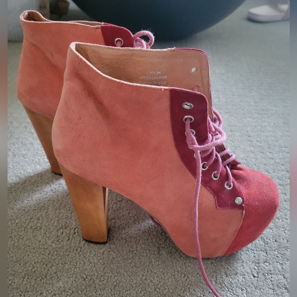 ❤️💕Jeffrey Campbell Lita Orange/Salmon sz 7.5